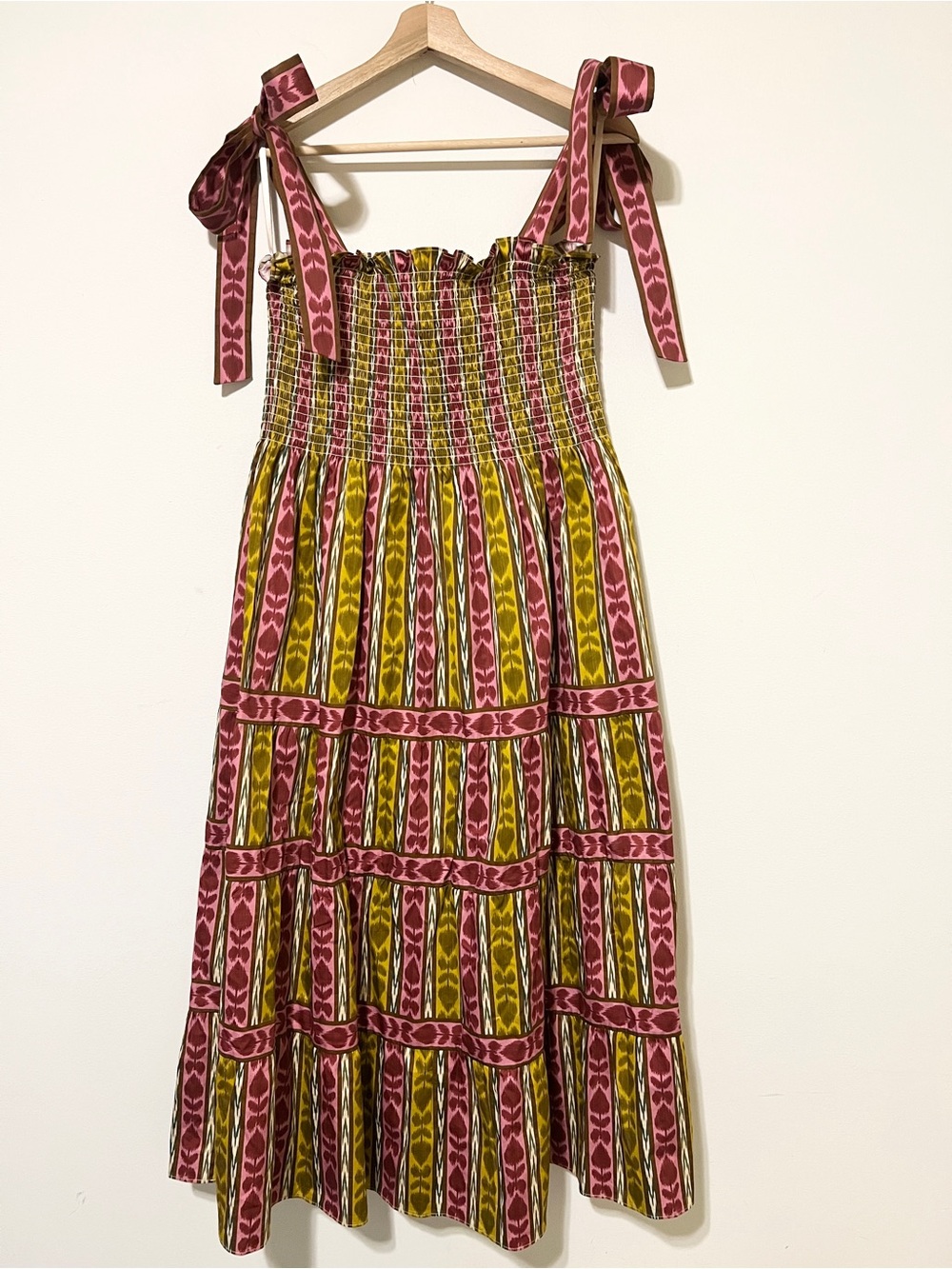 Hill House Home Ellie Nap Dress 2XL Ribbon Smocked Midi Cotton XXL F - Picture 6 of 8